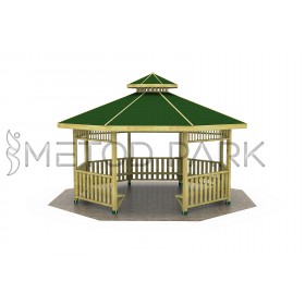 03 K Wooden Octagonal Gazebo